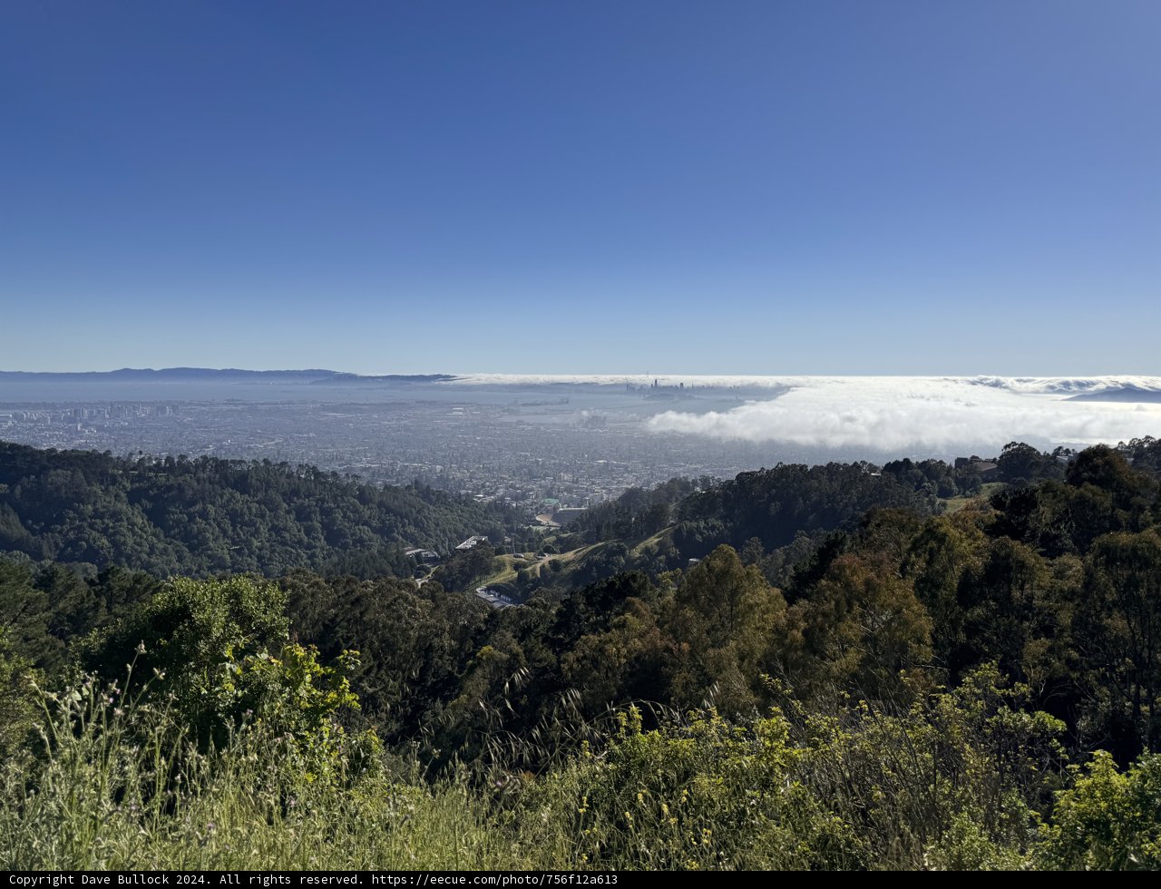 Majestic Berkeley Vista with City and Clouds