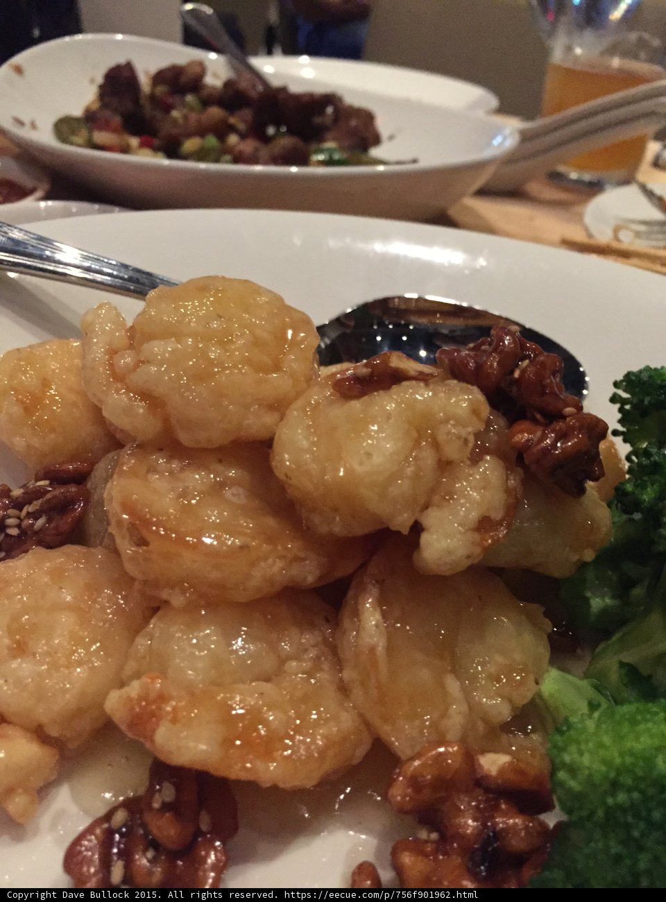 Honey Walnut Shrimp Detail