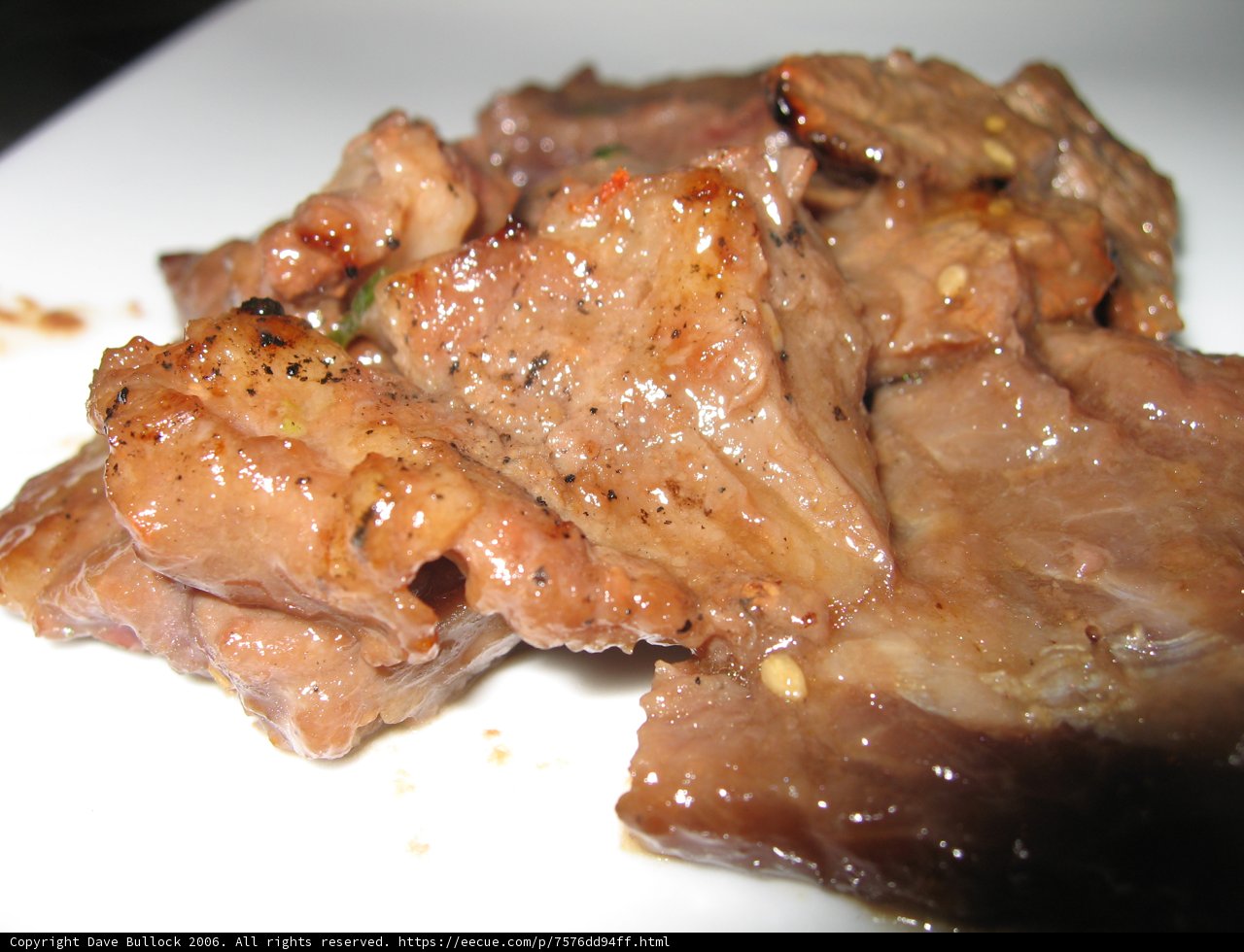 Succulent Teriyaki Pork on a Plate