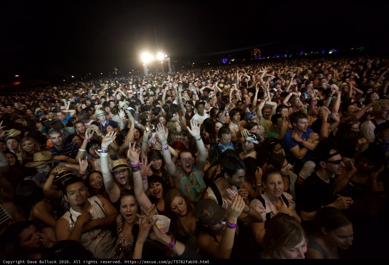 Crowd Goes Wild at Cochella Concert
