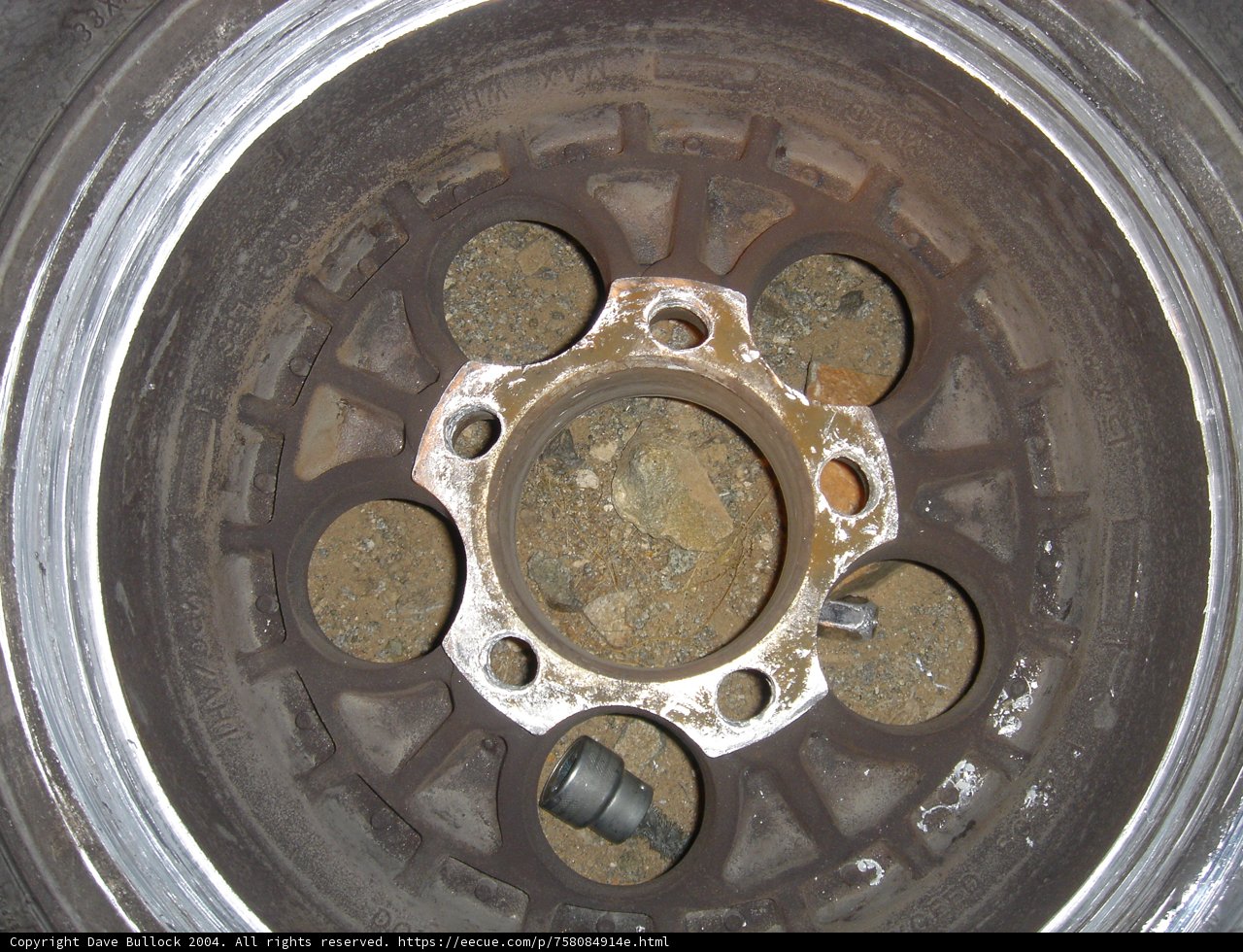 Damaged Car Wheel