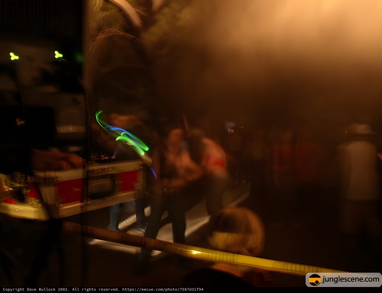 Underground Electronic Music Scene Motion Blur