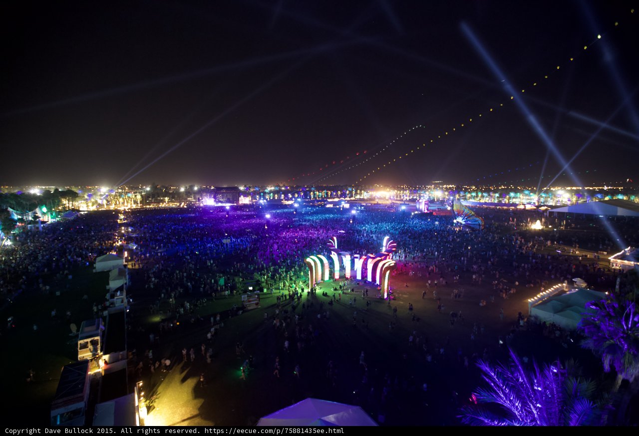 Electrifying Night Crowd at Coachella