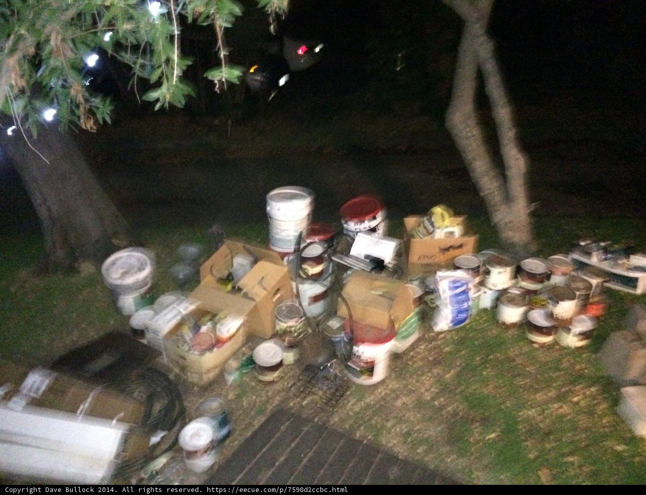 Trash Heap in Altadena Backyard