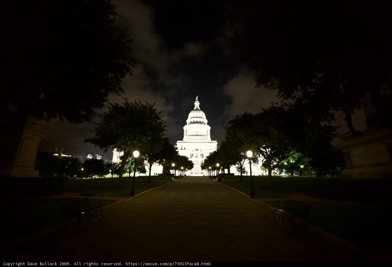 Nighttime Walkway to the Capitol