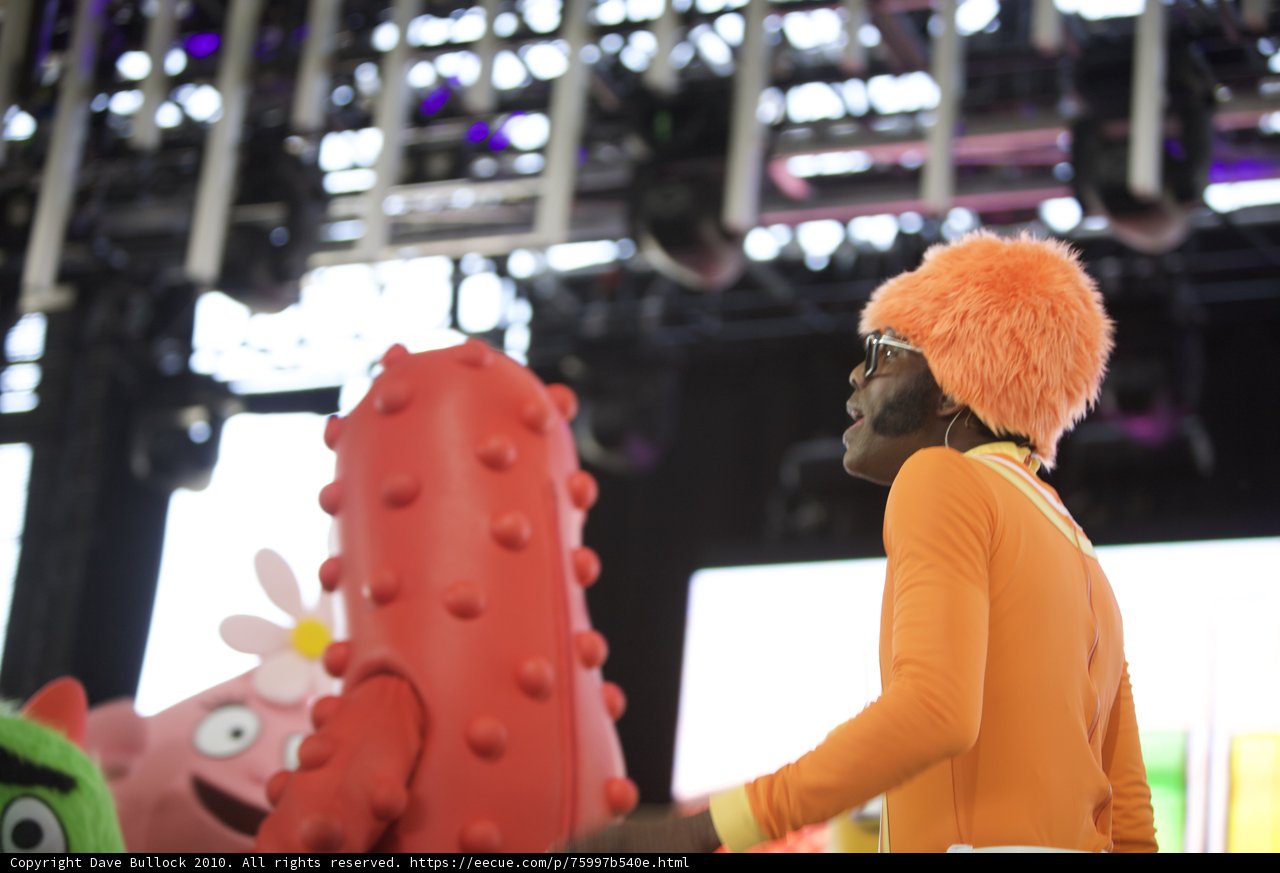 The Orange Man and the Giant Toy