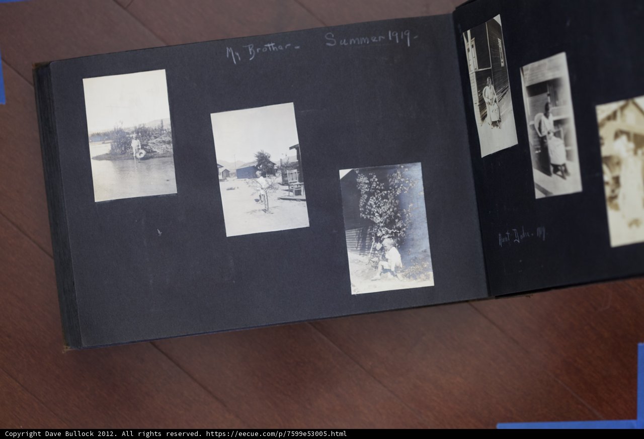 Family Collage in an Open Book