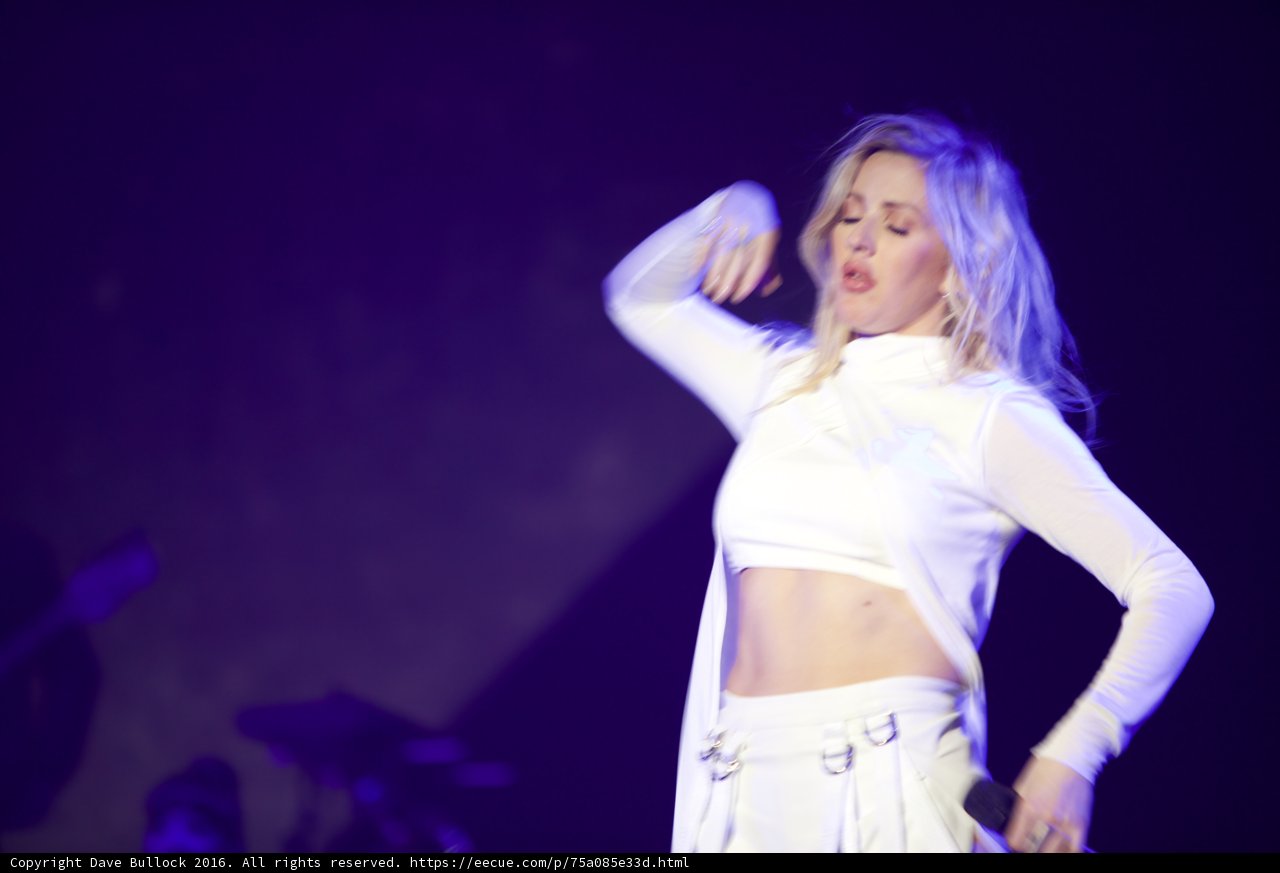 Ellie Goulding Takes the Stage in White
