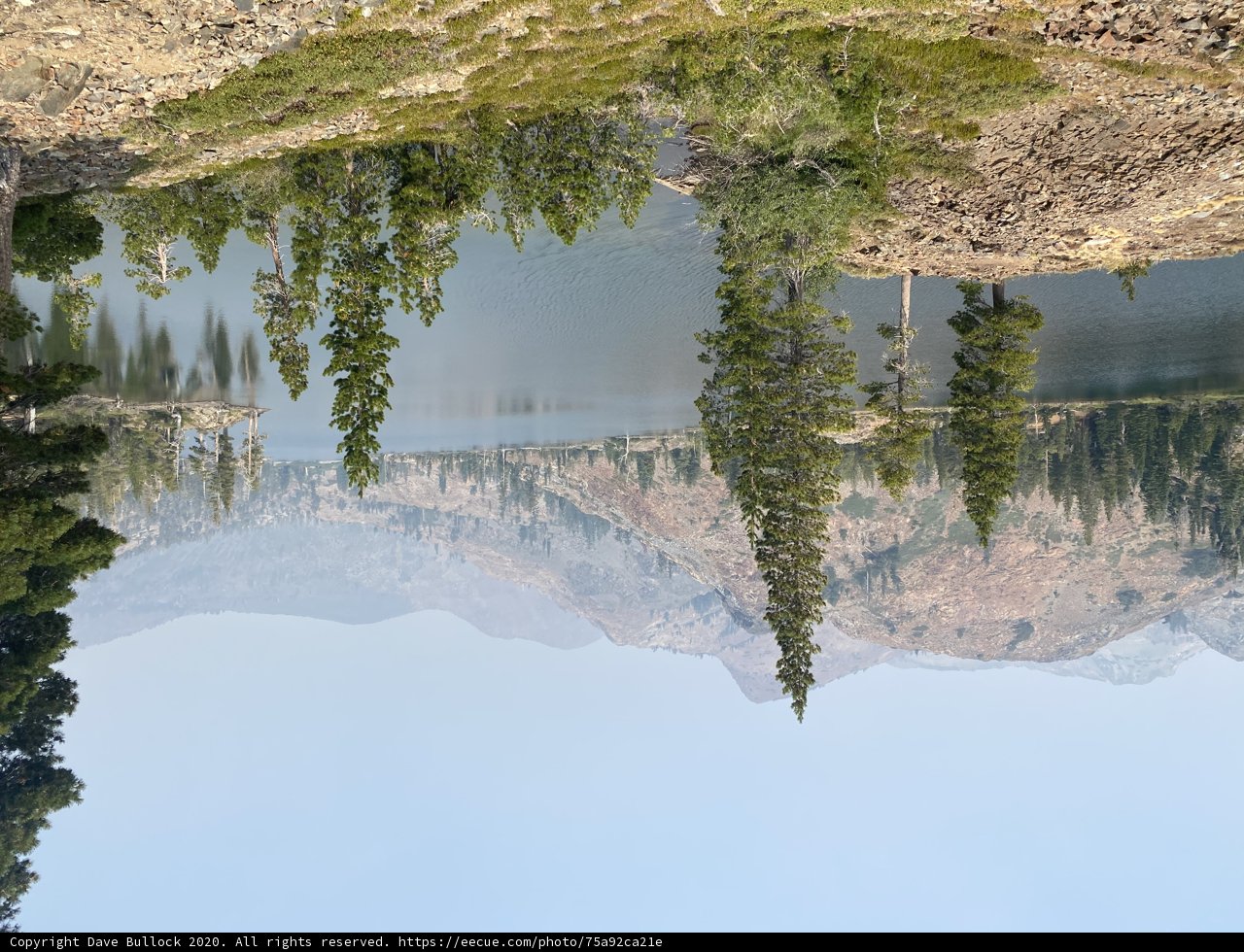 Majestic Mountain Range and Serene Lake at Desolation Wilderness