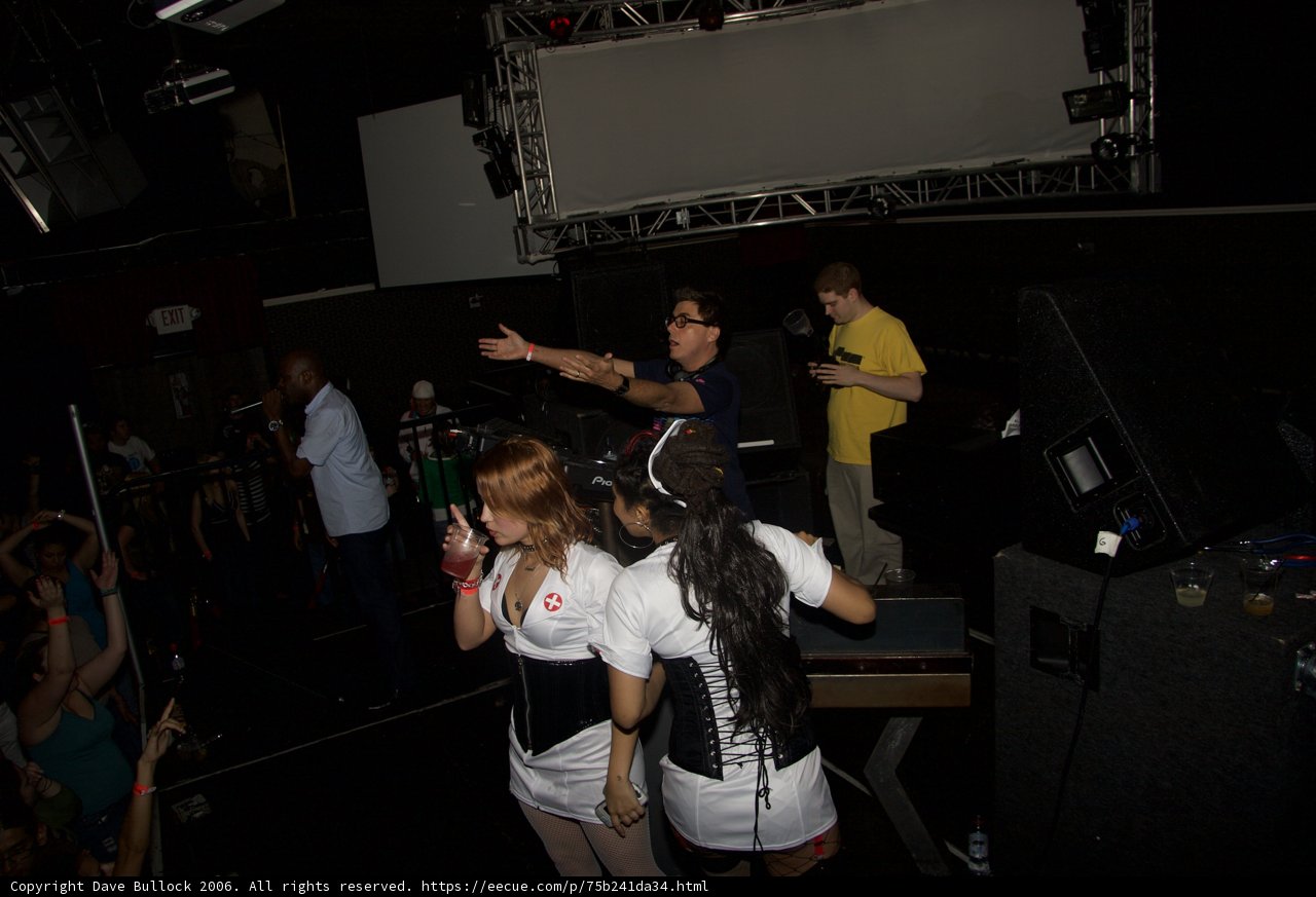Nightclub performance with MC Q