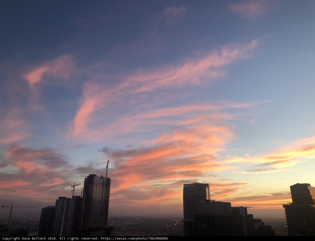 A Skyline Bathed in Sunset