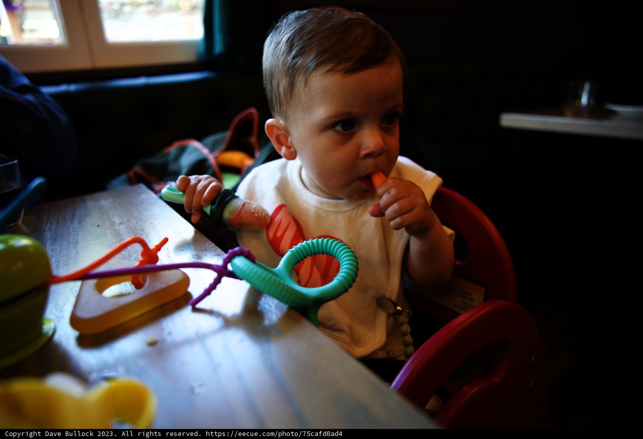 Wesley's First Taste of Carrot