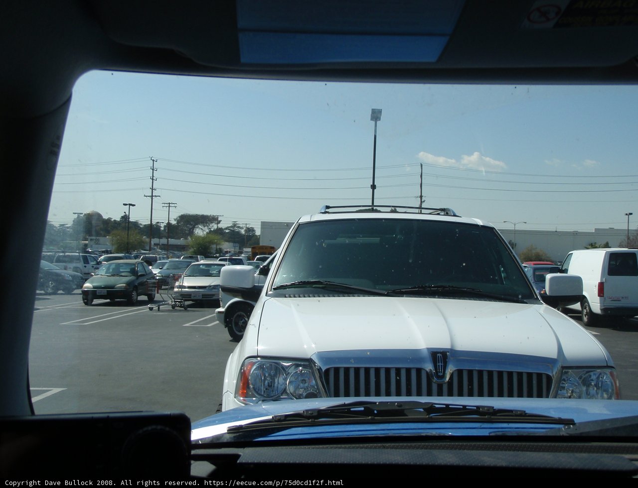 Parked White Truck