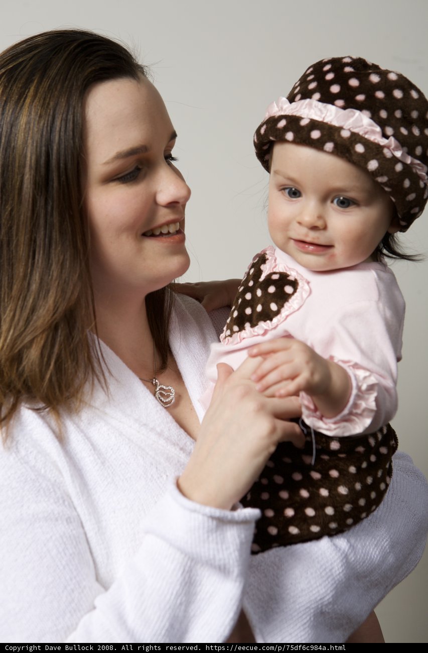 Mother and Child in Polka Dots