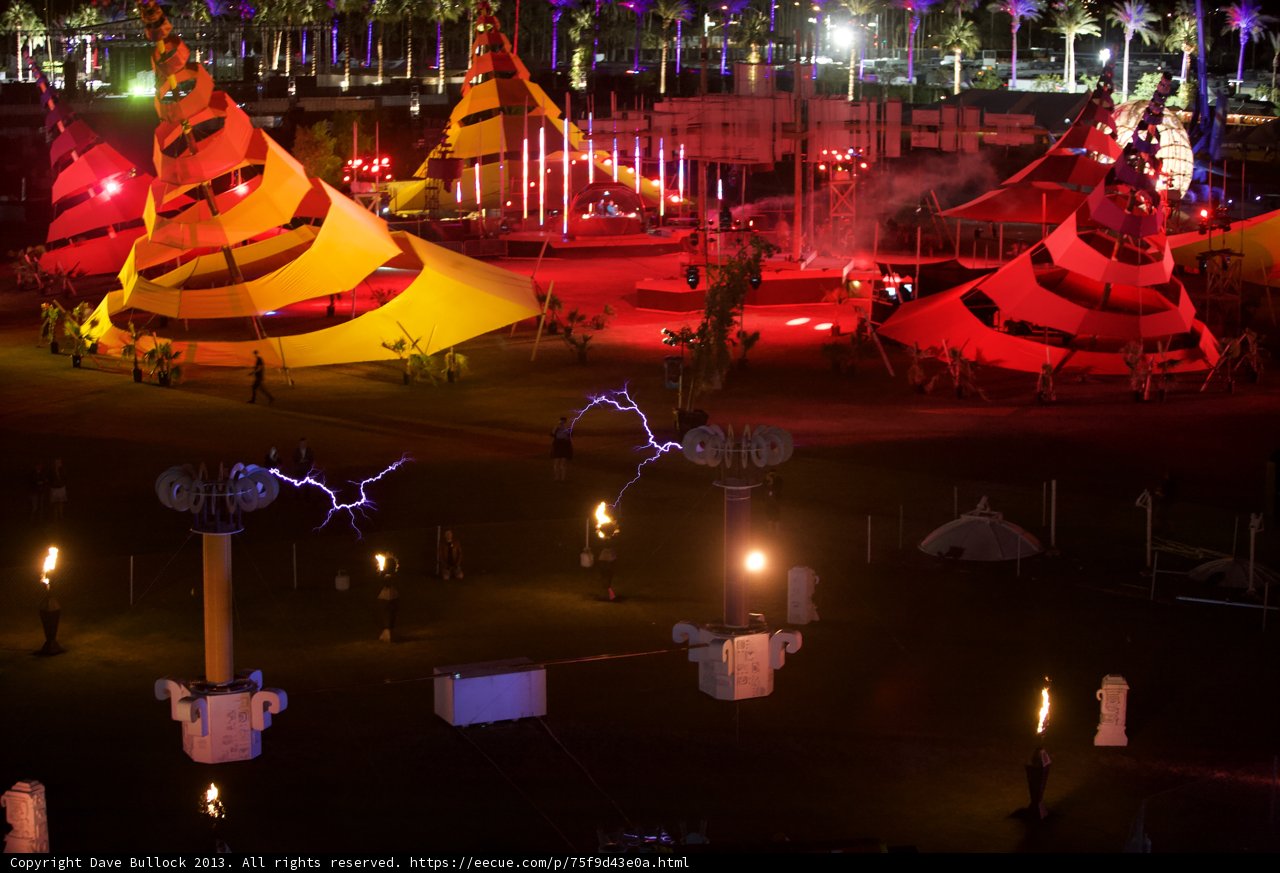 Colorful Urban Tent City at Coachella