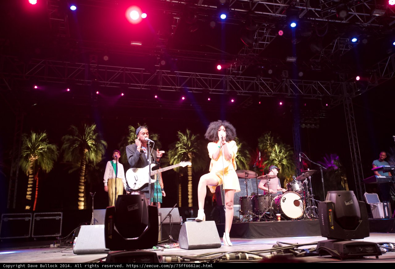 Woman in Yellow Dress Rocks the Stage at Coachella