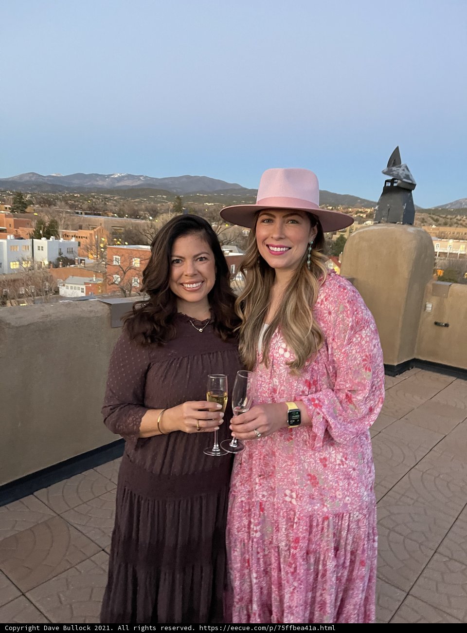 Pink Ladies on a Hill in Santa Fe