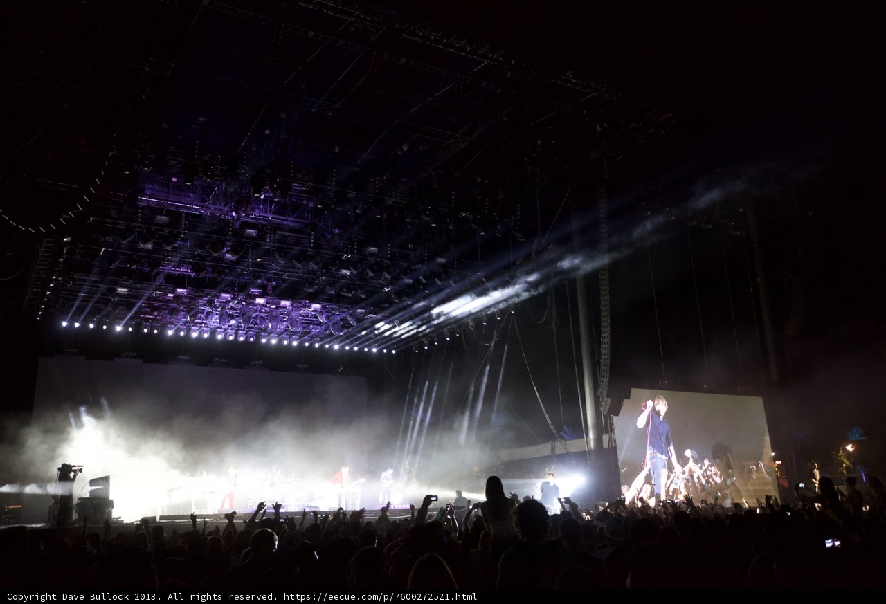 Rocking Out in a Smoky Spotlight