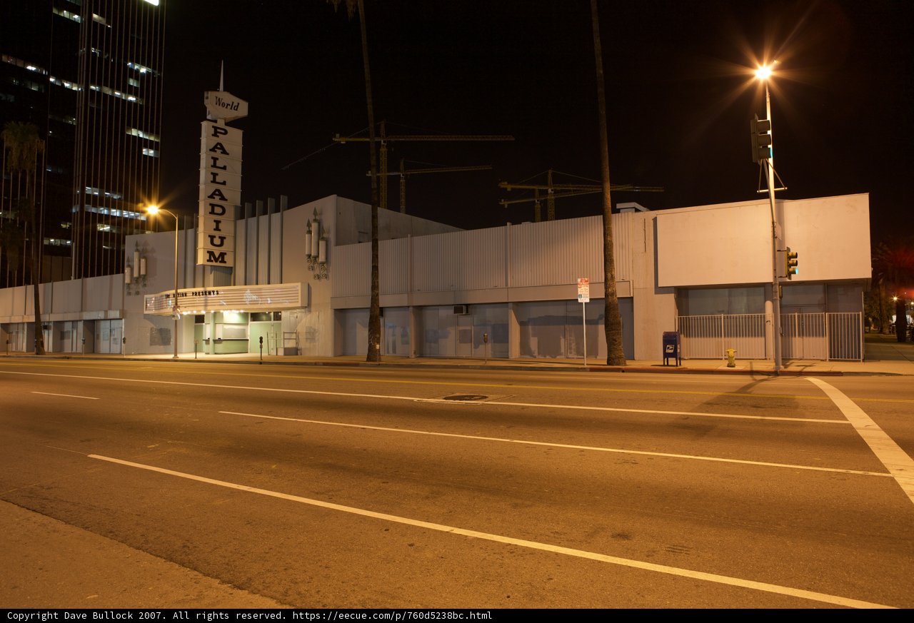 Glimpses of Old Hollywood at Night