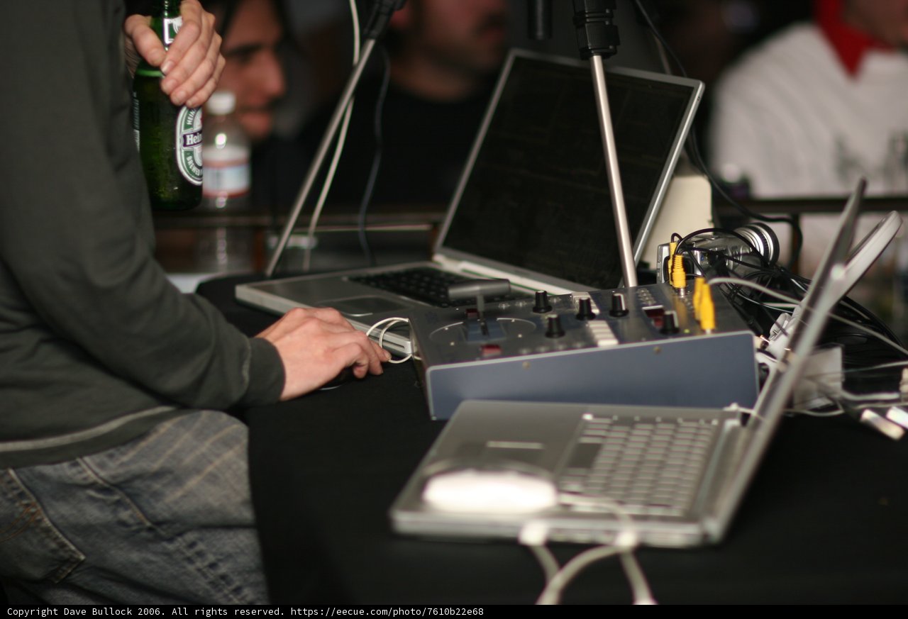 Working on the Laptop