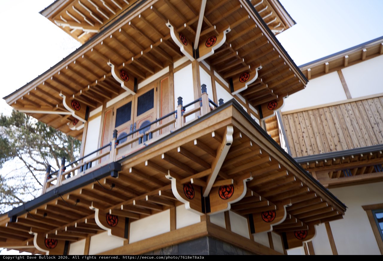 Traditional Japanese-Style Pagoda Tower Architecture