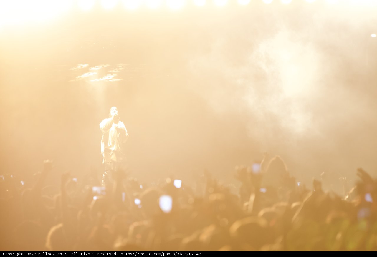 Kanye West Bathed in Gold