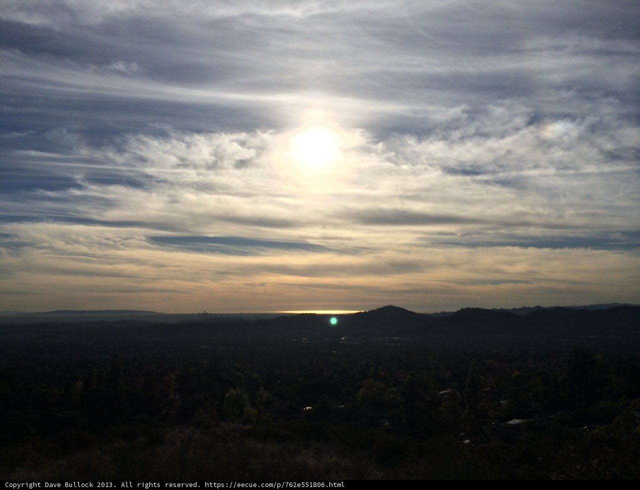 Radiant Sunrise over Angeles National Forest