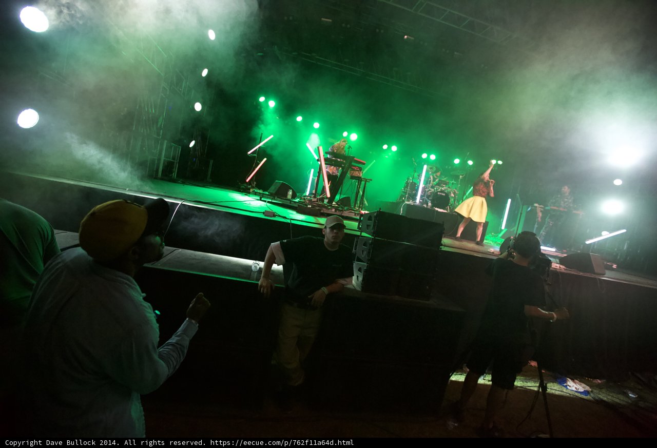 Rocking the Stage with Green Lights
