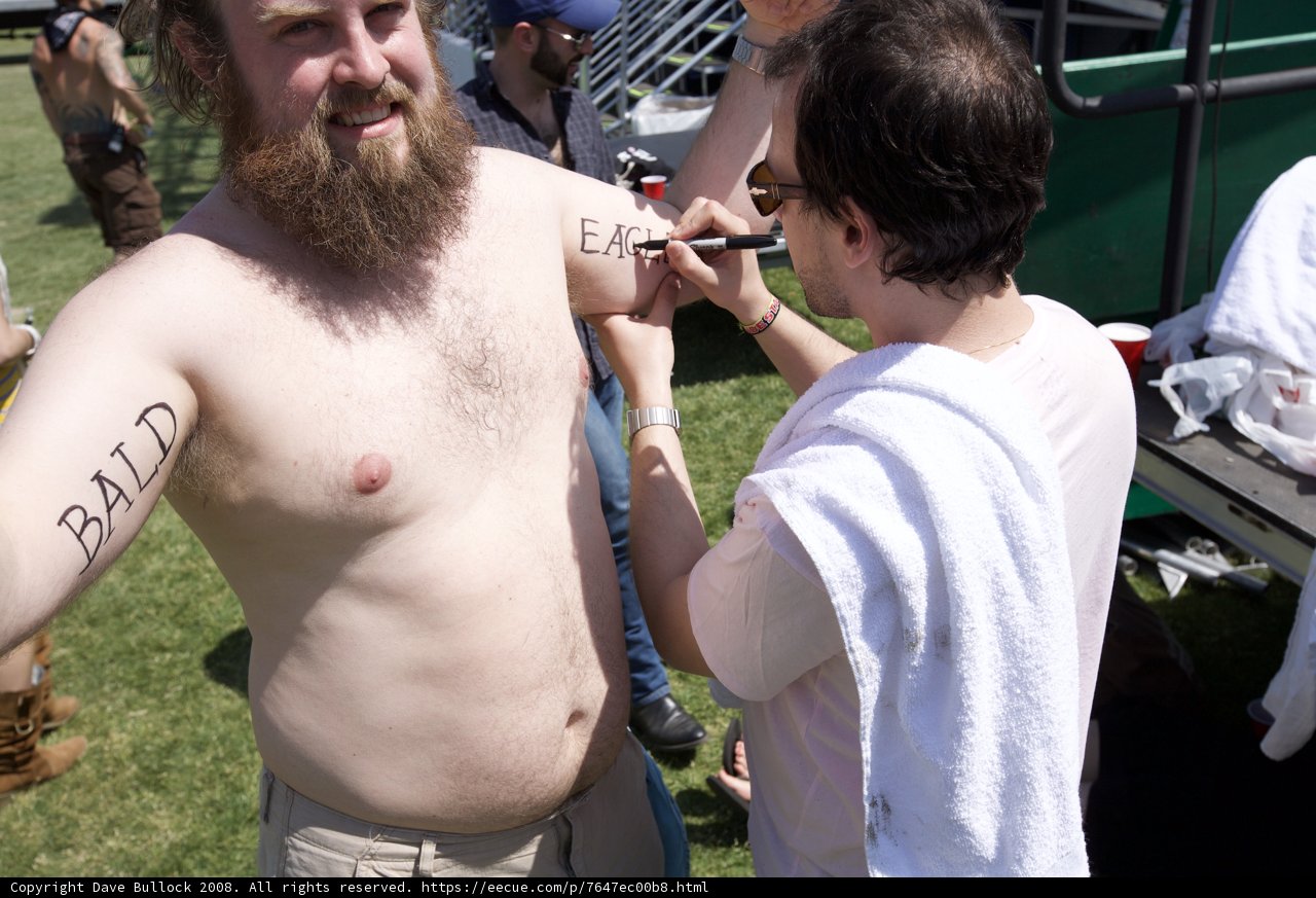 Tattooed Man at Coachella