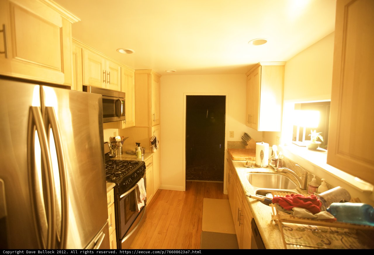 Modern Kitchen with Hardwood Flooring