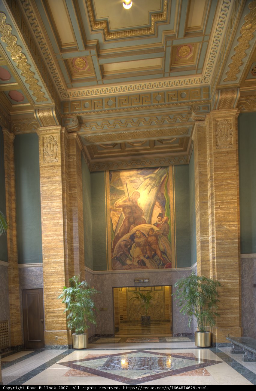 The Grand Lobby with a Stunning Painting