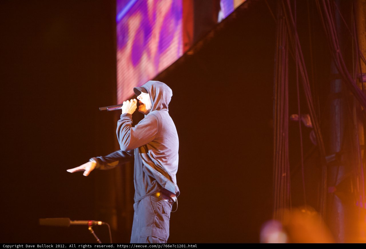 Eminem electrifies the O2 Arena