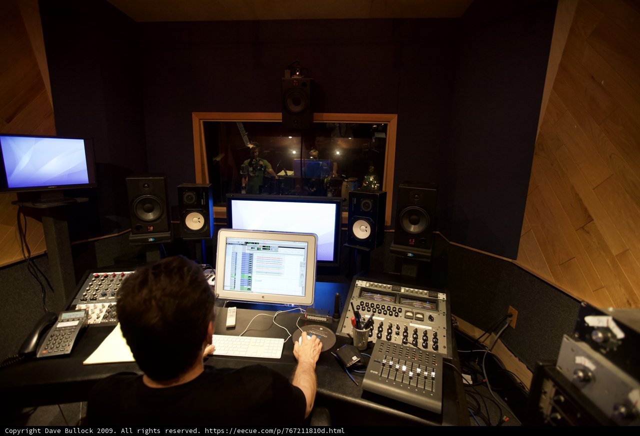 Josh Freese in his Recording Studio