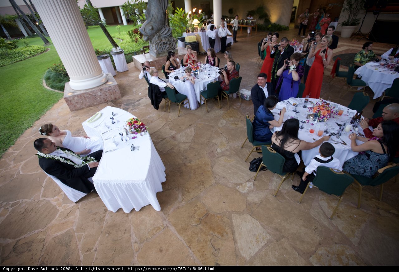 Wedding Reception at a Hawaiian Resort