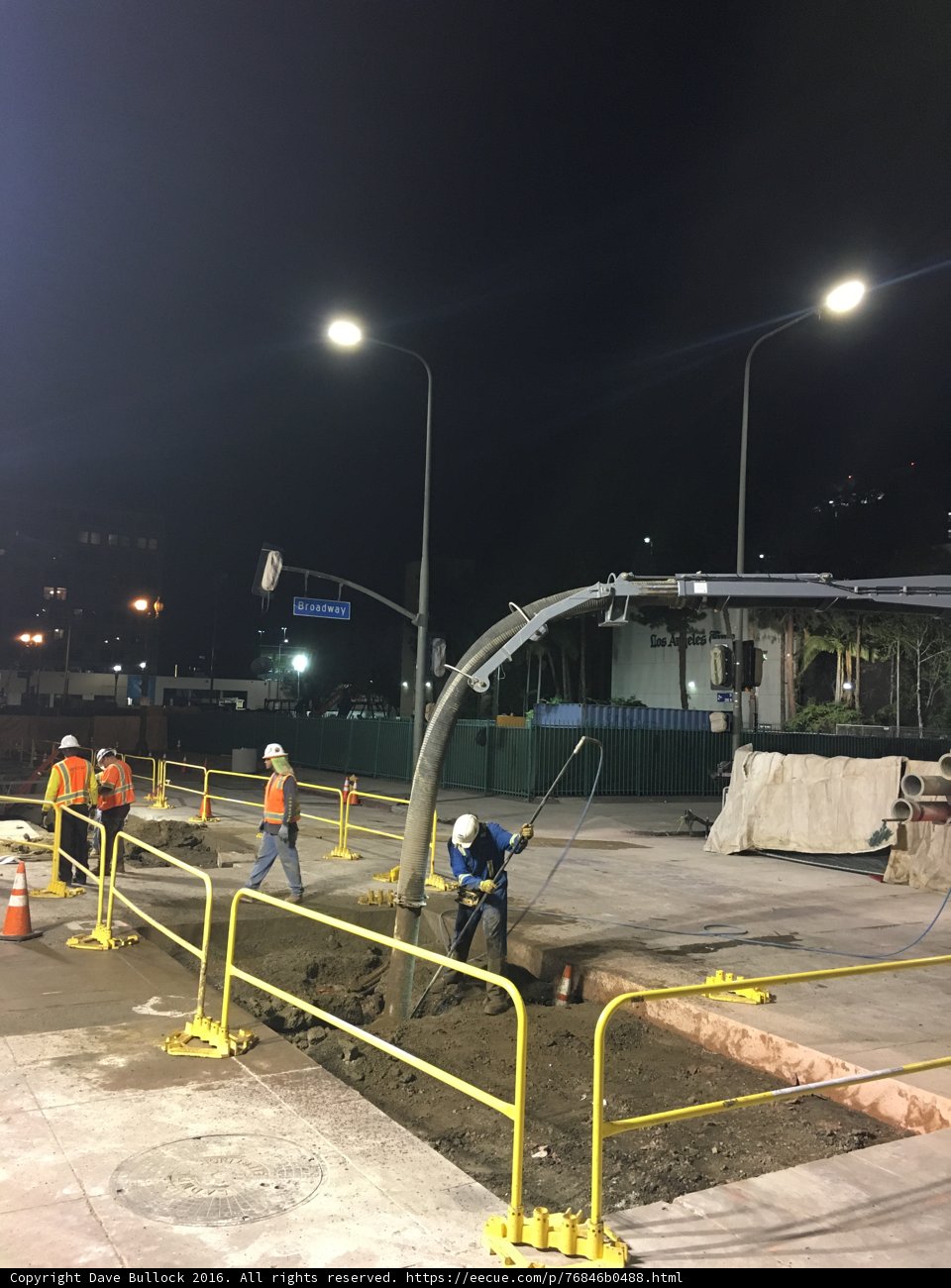 Nighttime Construction Work in Los Angeles