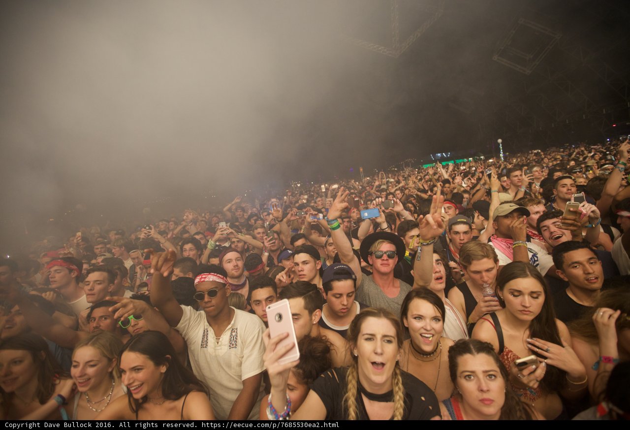 Smoke Filled Concert Crowds