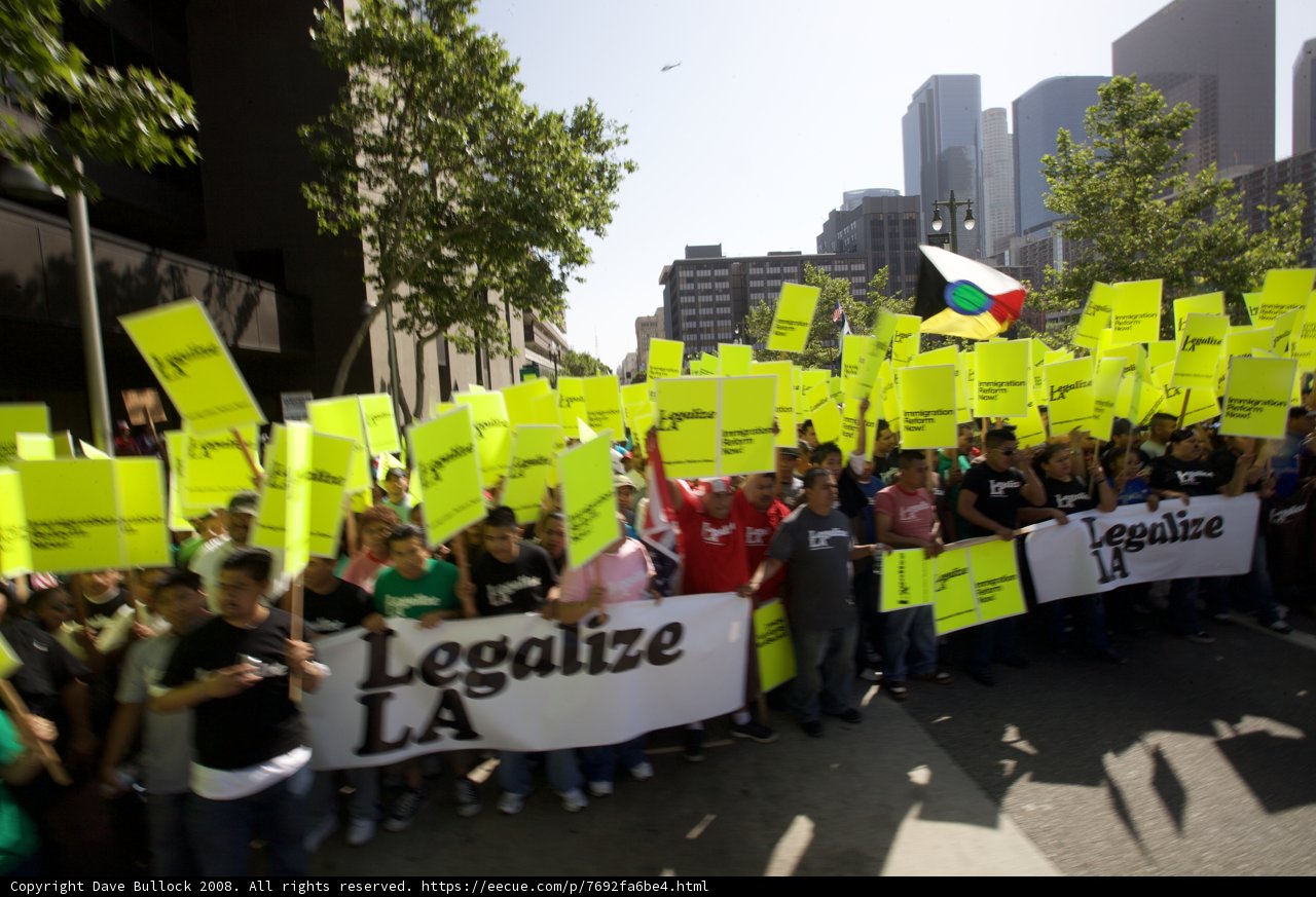 Legalize LA Protestors Take to the Streets
