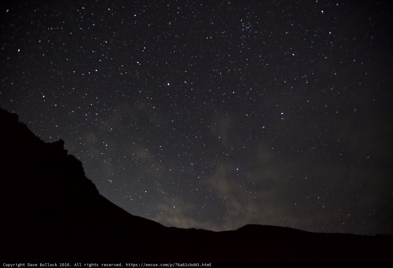 Starry Night Sky Captivates with Nebula and Milky Way