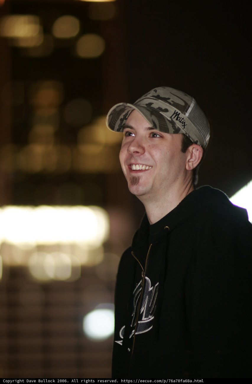 Happy Man in Baseball Cap