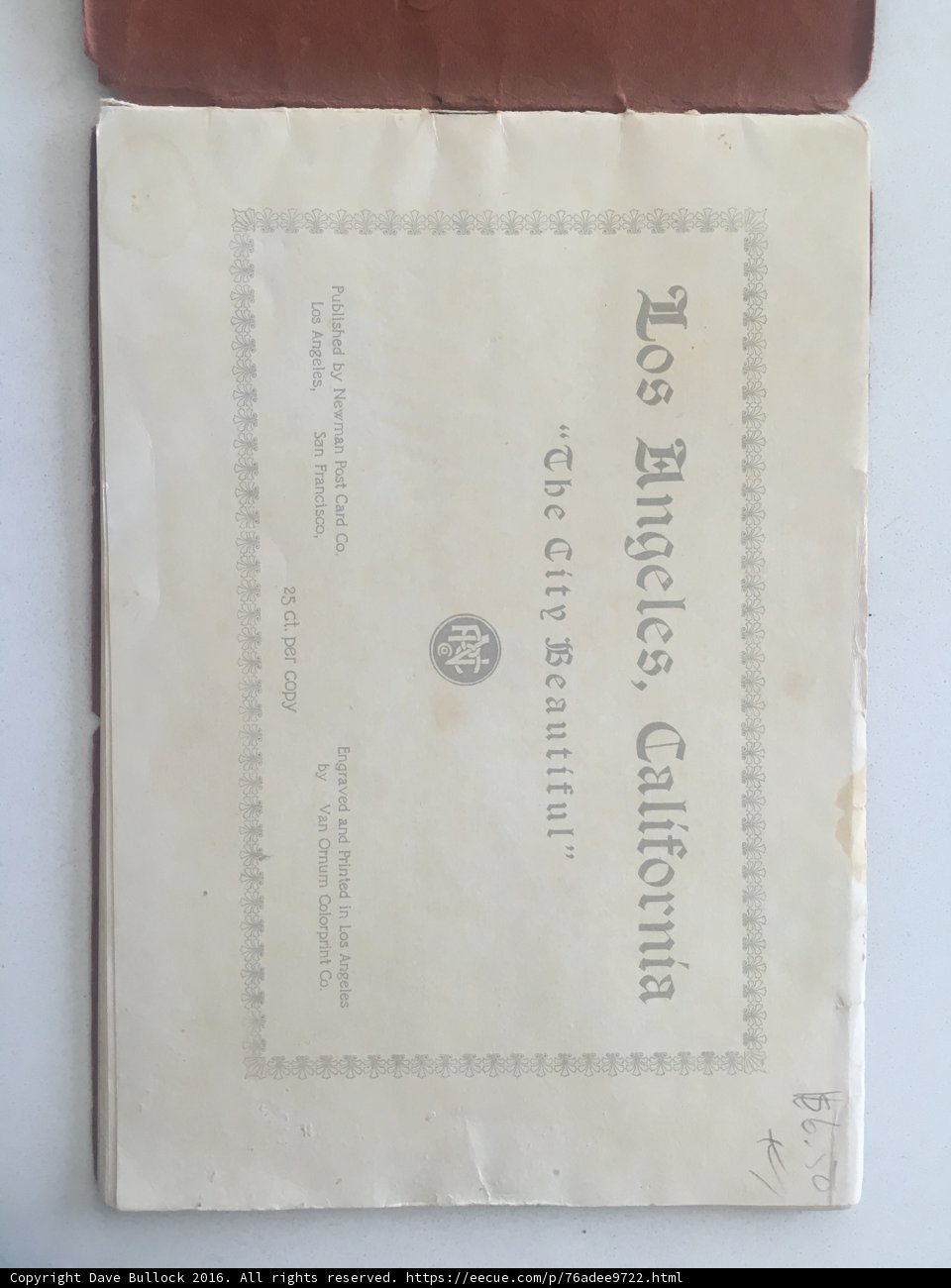 Brown Folder with Printed Label