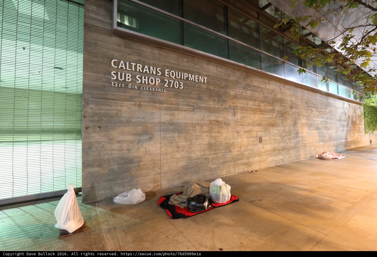 A Homeless Person Seeking Shelter