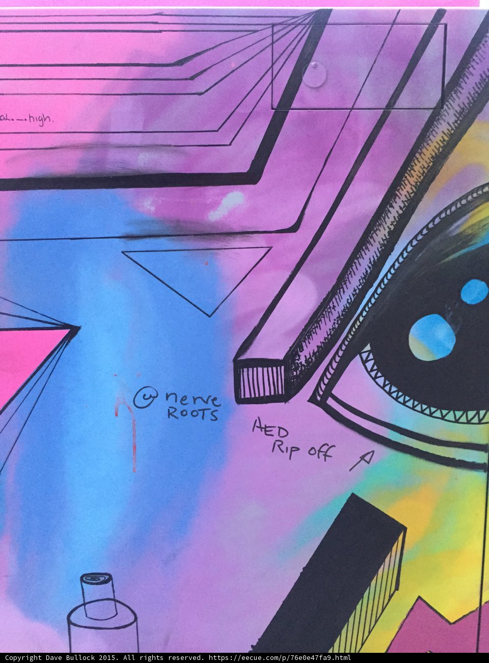 Nerve Roots Geometric Street Art