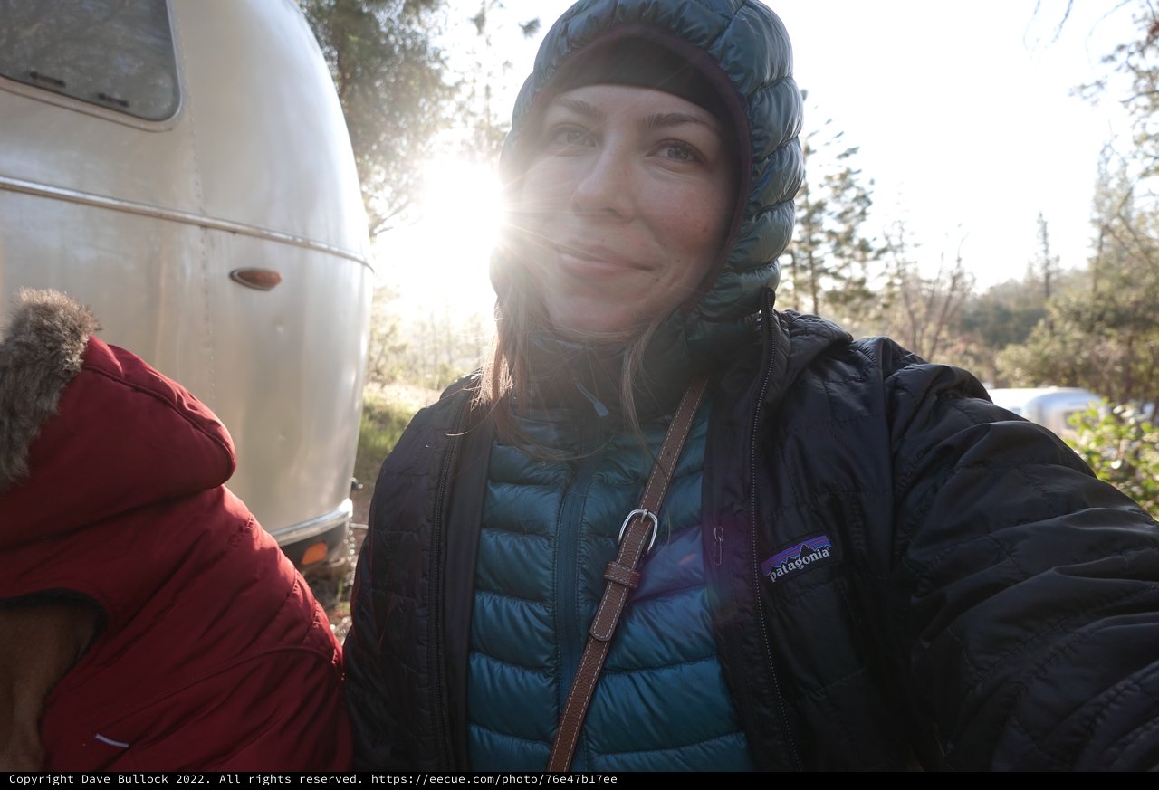 Outdoor Adventure Selfie with RV Companion