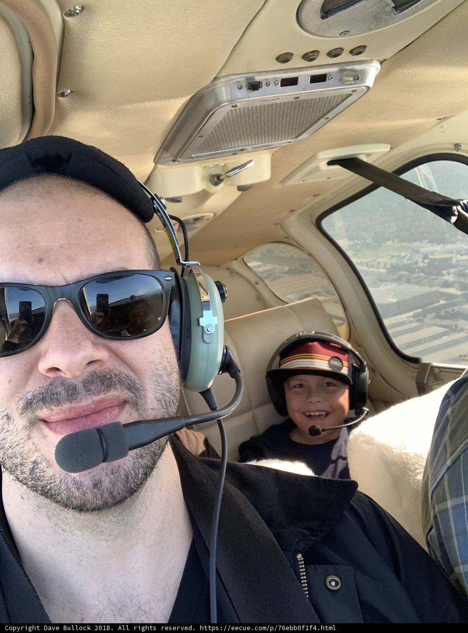 Flying High with Sunglasses and Headset