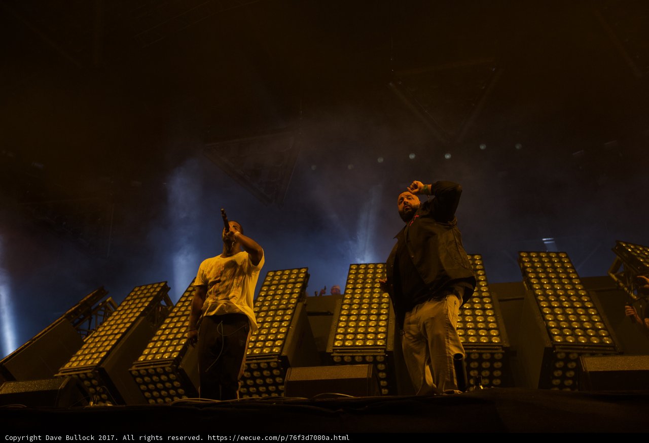 DJ Khaled and Guest Performer on Stage