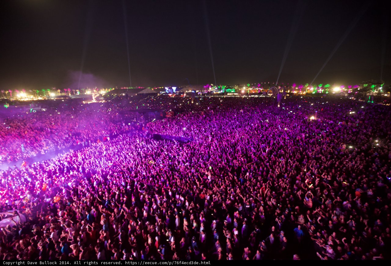 The Glowing Purple Masses at Coachella