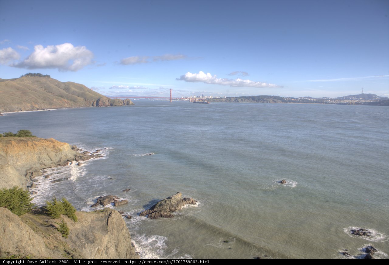 Scenic Ocean View from a Promontory