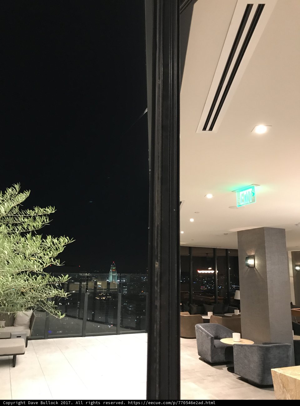 Nighttime View of a Contemporary Building