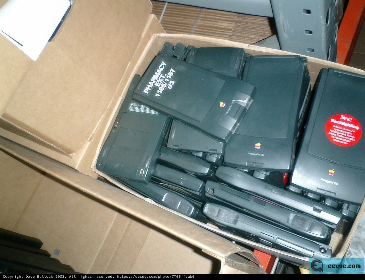 Electronic Devices in Their Container