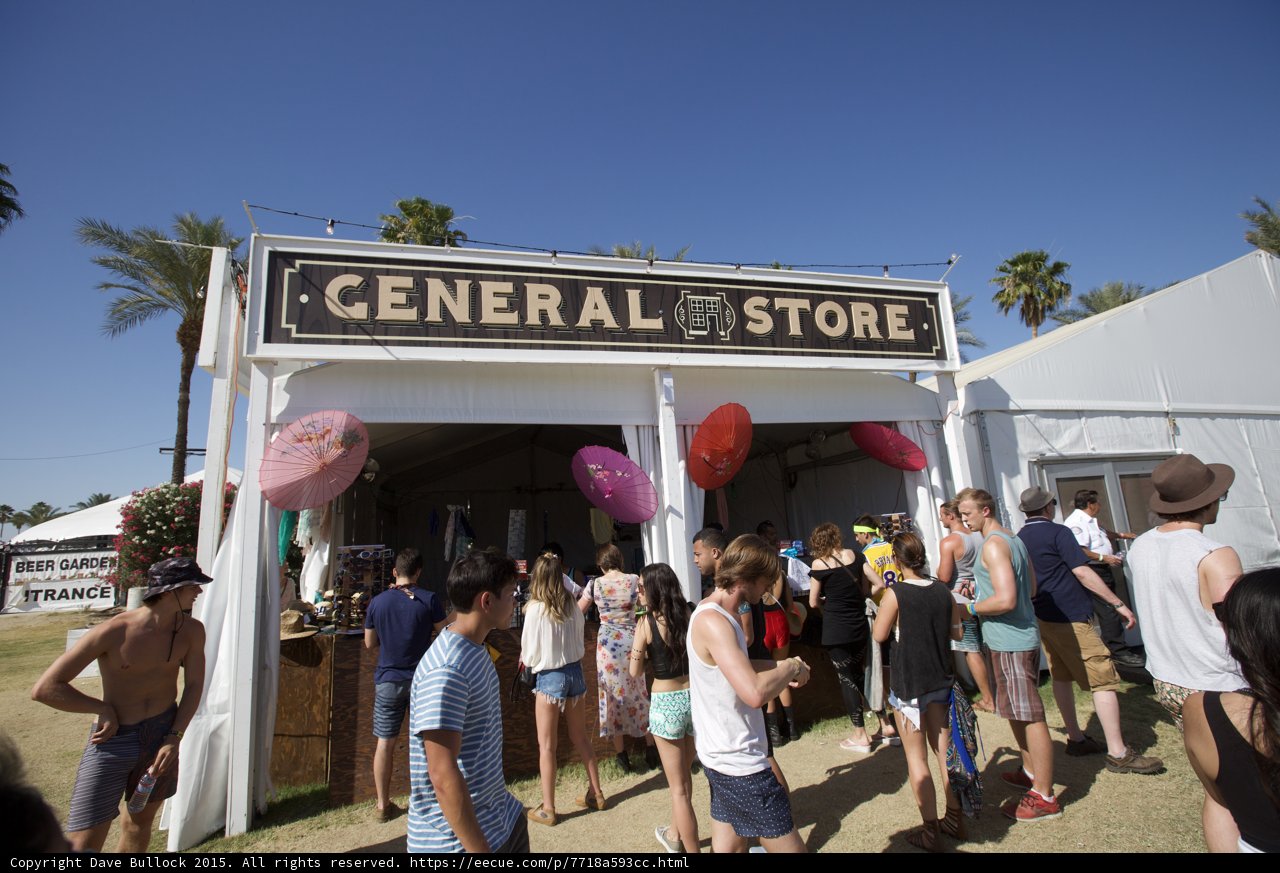 The General Store at Coachella under the Blue Sky